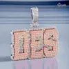 Biżuteria Vidhi High End Hip Hop wisiorek Bling luksus mrożony Misanite 925 Srebrny Diamentowy Charm