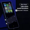 Speakers MP3 MP4 Music Player Metal Touch Walkman Bluetooth 5.0 Builtin Speaker Ebook Alarm Clock Hifi Student Walkman