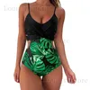 Women's Swimwear 2022 one piece swimsuit cross leopard print sexy backless swimsuit snake skin T240222