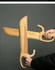 Artes 2 peças par wing chun oito lâminas de corte espada de madeira treinamento de artes marciais comprimento de borboleta 46cm