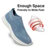 BELOS Zapatos deportivos transpirables de moda para caminar con malla de diamantes de agua para mujer