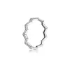 2024 Nowy najnowszy srebrny pierścionek życzeń srebrny w stylu zygzakiem zygzakowy pierścień pasujący pierścień dla kobiet