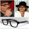 Wielobolorowy Johnny Depp Retro-Vintage Okulary przeciwsłoneczne RAKA RAMA KALIKÓW KALITY CART-CARVD 49 46 44 Importowana deska Fullrim dla prescript