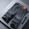 Men's Shorts Men Short Denim Jeans Thin Knee Length New Casual Cool Summer Pants Short Elastic Daily High Quality Trousers New ArrivalsL2402