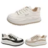 Women Running Shoes Comfort White Black Cream-Coloured Shoes Womens Trainers Sports Sneakers Size 36-40 GAI