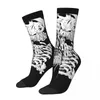 Chaussettes pour hommes Hip Hop rétro malédiction diable fou Compression unisexe tronçonneuse homme Pochita dessin animé Harajuku motif imprimé équipage chaussette