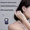 Hörlurar Bluetooth 5.3 True Wireless In-Ear Earphones Mini i öronbrus från att avbryta osynlig sovande HIFI-ljudkvalitet