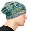 Bérets Pont japonais Claude Monet Bonnet Chapeau Tricot Chapeaux Automne Hiver Ski Skullies Bonnets Hommes Femmes Chaud Tête Wrap Cap