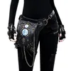 Heuptassen YourSeason Unisex Steampunk Chain Rivet Pack Multifunctionele PU Leer Vrouwelijke Schouder 2022 Moto Biker Riem Bag260z