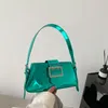 Sacos de cintura Flap Crossbody Bag para mulheres Tendência Brilhante Cor Couro Designer Bolsas e Bolsas Pequeno Ombro