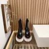 Stella McCartney Emilie Botas de tobillo casual Blanca Marrón Marrón Plataforma Resistente Confort Chelsea Boot Women Cuero Diseñador impermeable U81P#