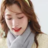 Scarves Women Neck Scarf Elegant Faux Fur Collar For Winter Warmth Solid Color Plush Shawl Clothes Accessories