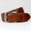 GEERSIDAN New designer high quality genuine leather men belt vintage wide pin buckle belt for men male jeans strap1227t