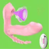 Massager per adulti 3in 1 Donne039s Dildo che succhia giocattoli sessuali per vibrazioni per mutandine indossabili perle anali plug vagina vibratori femminili2942515