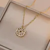 Fashion Four-leaf Clover Diamond Temperament Small Love Women Necklace