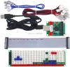 Joysticks desenvolvimento teclado codificador placa de jogo controlador diy led teclado placa desenvolvimento mídia música usb codificador 104 teclas arcade di