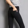 Calças de brim femininas calças de brim azul cinza preto mulher alta elástica estiramento jeans feminino lavado denim calças lápis magros 2540