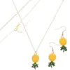 Ketting Oorbellen Set Ananas Oorbelketting Dames De zomer Sieraden Cadeau Voor Legering Miss