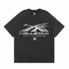 Designer Hellstar T Shirt Designer T koszule graficzne Ubrania odzieżowe Hhipster myte tkanina uliczna graffiti Fild