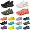 Men Dames hardloopschoenen mode -trainer triple zwart wit rood geel paars groen blauw perzik groene roze fuchsia ademende sport sneakers vierenzeventig gai