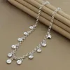 Hangers 925 Sterling Zilveren Cirkel Ronde Bean Ketting Voor Vrouwen Bruiloft Verloving Mode Charme Sieraden Geschenken