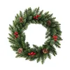 Fiori decorativi Bacche Ghirlanda natalizia a batteria Luci bianche calde Schiuma a forma di cuore
