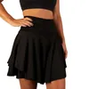 Skirts Stylish Fitness Skirt Breathable Anti-exposure Soft Ruffle Women Mini Running Daily Wear