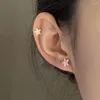 Stud Earrings Colorful Five Point Star For Women Dopamine Mini Simple Sweet Style Small Fresh And Cute