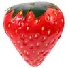 Party Decoration Artificial Red Strawberries Fake Lifelike Simulation Realistic Strawberry Fruits