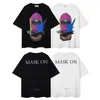 Paris Ins Merk Designer Heren T-shirts IH NOM UH NIT Letter Gemaskerde Mannen Print Casual Korte mouw Heren Dames 100% Katoen Los Comfortabel T-shirt Maat S-XL