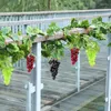 Party Decoration Artificial Fruit High Simulation Fake Grapes Cluster 18Pcs Fruits Po Props Shop DisplayModel