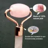 Roller Jade Roller Face Massager Lift Slimmer Shaper Massage Rose Quartz Natural Stone Gua Sha Slimming Health and Beauty Skincare Tool