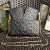 Klassieke luxe designer handtas Pochette Felicie tas Echt lederen handtassen Schouder handtas Clutch Tote Messenger Boodschappentas met doos