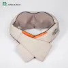 リラクゼーションJinkairui Electric Shiatsu Cervical Neck Massager Back Body Massage Pillow Imprared Heated Shawl Car Home Office Cape