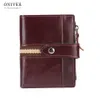 ONIVEE New Slim Genuine Leather Mens Wallet Man Cowhide Cover Coin Purse Small Male Credit&id Multifunctional Walets212K