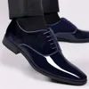 Mens High Gloss Patent Leather Suede Oxford Formal Business Suit Tailcoat Shoes