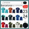 23 24 Barcelone Survêtement de football Maillots d'entraînement Barca 2023 2024 Barcelone Manches courtes Costume Survêtements Hommes Enfants