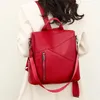 Torby szkolne wysokiej jakości designerka skórzana plecaki damskie ramię dla nastolatków dziewcząt plecak na dużą pojemność torba podróży