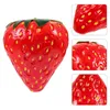Party Decoration Artificial Red Strawberries Fake Lifelike Simulation Realistic Strawberry Fruits
