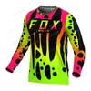 남성용 티셔츠 남성 BAT FOX MOTOCROSS JERSEY Quick-Dry Downhill 자전거 경주 엔듀로 MTB 셔츠 Maillot Ciclismo Hombre 2P3S