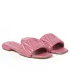 Espadrille Designer for Women Sandals Slides 슬리퍼 Miui 플랫폼 고급 블랙 핑크 여자 소녀 Matelasse Nappa 가죽 슬라이드 패션
