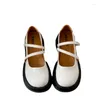 Dress Shoes Women's Platform Pumps 2024 Summer Vintage Shallow Lolita Mary Janes For Women Preppy Style Female Leather