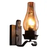 Wall Lamp 3X Vintage Rustic In Glass And Mood Light Decorative For Bedroom (Does Not Contain Bulbs)
