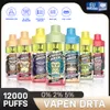 Armazém da UE Alemanha VAPEN DRTA 12000 Puff 120000 Vape Dispositivo descartável 650mAh recarregável recarregável Razz Bar 12K Puffs E Cigarro RGB Light Entrega rápida