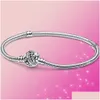 Charm armband nya 925 sterling sier iti armband är lämpligt för primitiv pandoraer charm diy dekorativa smycken droppleverans jud ot1do