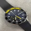 Nuovo stile movimento al quarzo vk cronografo a piena funzione quadrante nero orologio da uomo cinturino in pelle nera269J