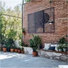 Pintura de metal Cativante experiência visual para interior e conjunto de três arte de parede decoração ao ar livre entrega em casa jardim artes artesanato dhwde
