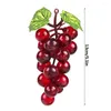 Party Decoration Artificial Fruit High Simulation Fake Grapes Cluster 18Pcs Fruits Po Props Shop DisplayModel