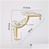 Adesivi murali Strisce decorative Modanatura autoadesiva in legno Cornice morbida Po Linea TV Divano Portico Sfondo Bordo Adesivo in schiuma 230227 Dr Dhk9Y