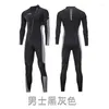 Women's Swimwear 3MM Men's Long Wetsuit Neoprene Material Warm Fleece Lining Outdoor Swimming Kayaking Surfing Drifting M-4XL